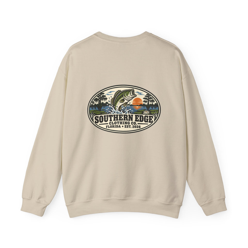 Vintage-Inspired Nature Badge Crewneck Sweatshirt