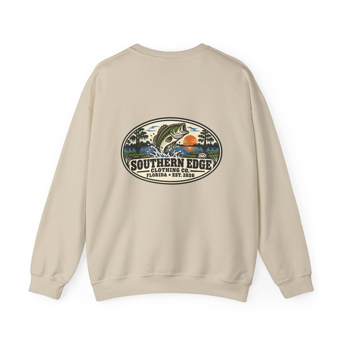 Vintage-Inspired Nature Badge Crewneck Sweatshirt