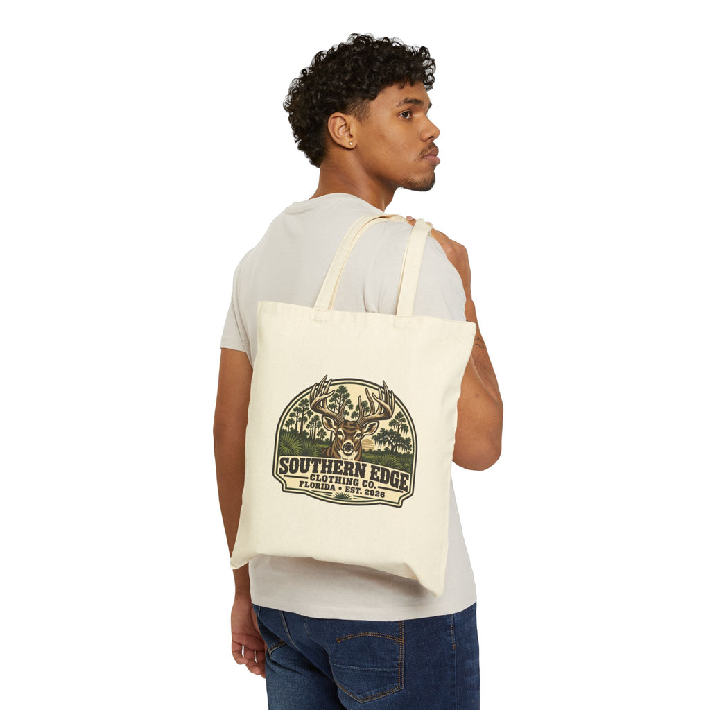 Vintage Camouflage Mini Patch Tote Bag - Cotton Canvas Everyday Carry