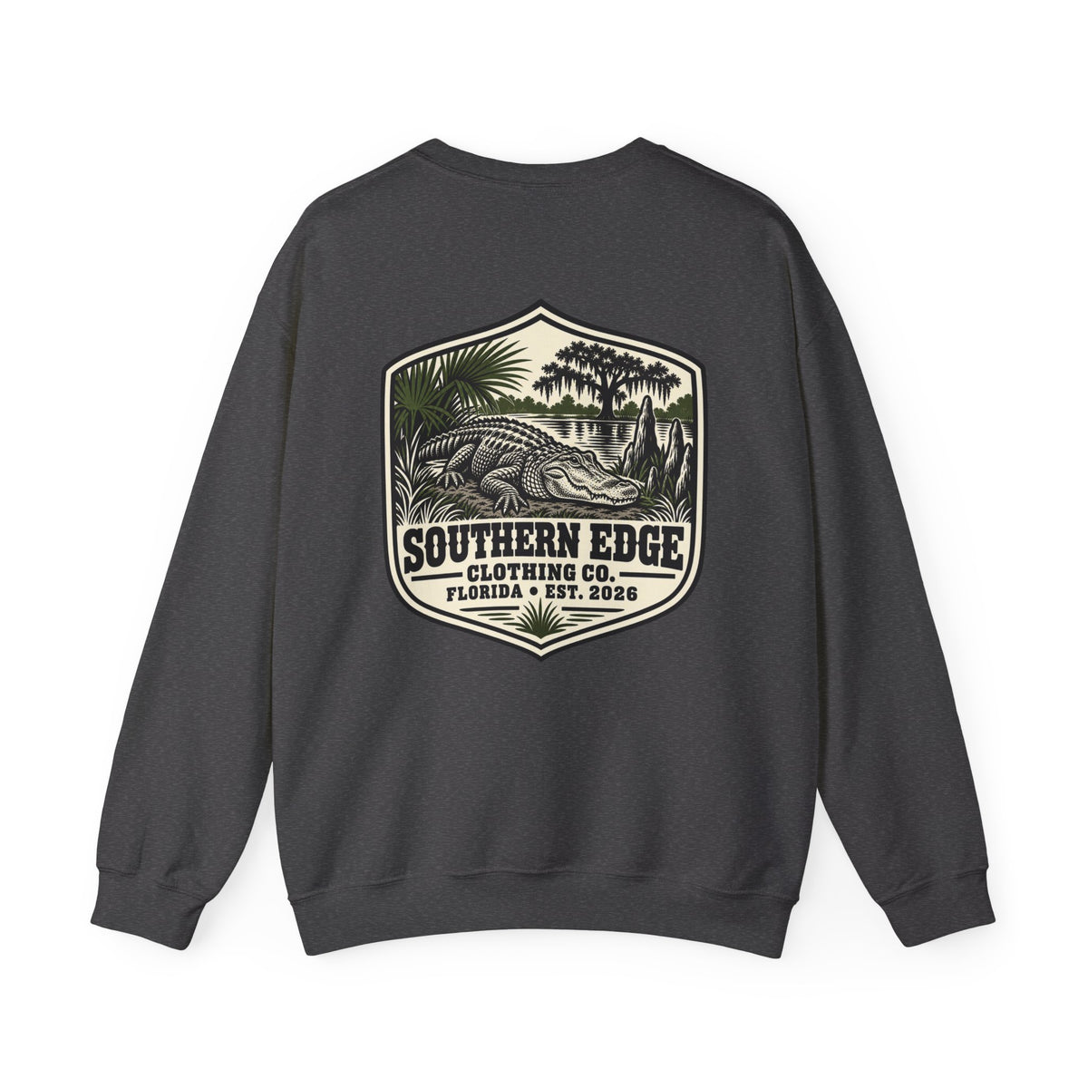 Rustic Mountain Cabin Crewneck Sweatshirt