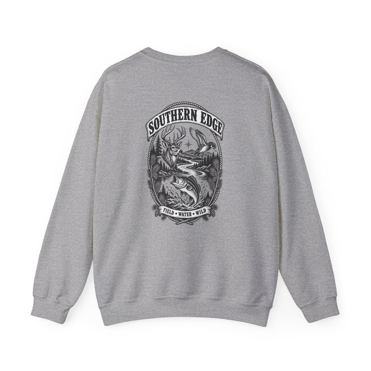 Mountain Life Crewneck Sweatshirt — Vintage Outdoors Graphic