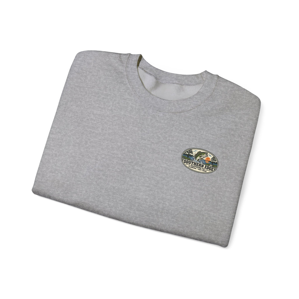 Vintage-Inspired Nature Badge Crewneck Sweatshirt