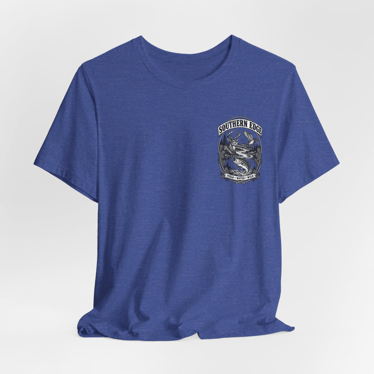 Southern Born Fishing Skull Tee — Vintage Angler Short Sleeve Shirt