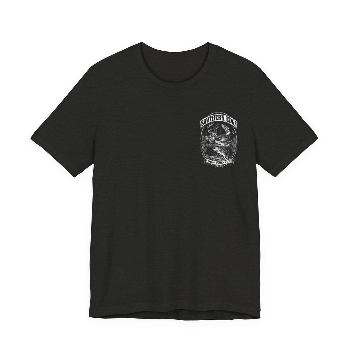 Southern Born Fishing Skull Tee — Vintage Angler Short Sleeve Shirt