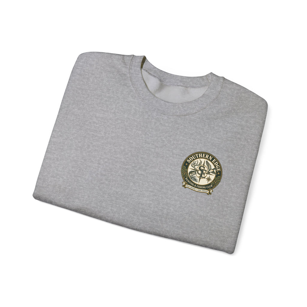 Hunting & Fishing Crewneck Sweatshirt — Southern Edge Club Logo