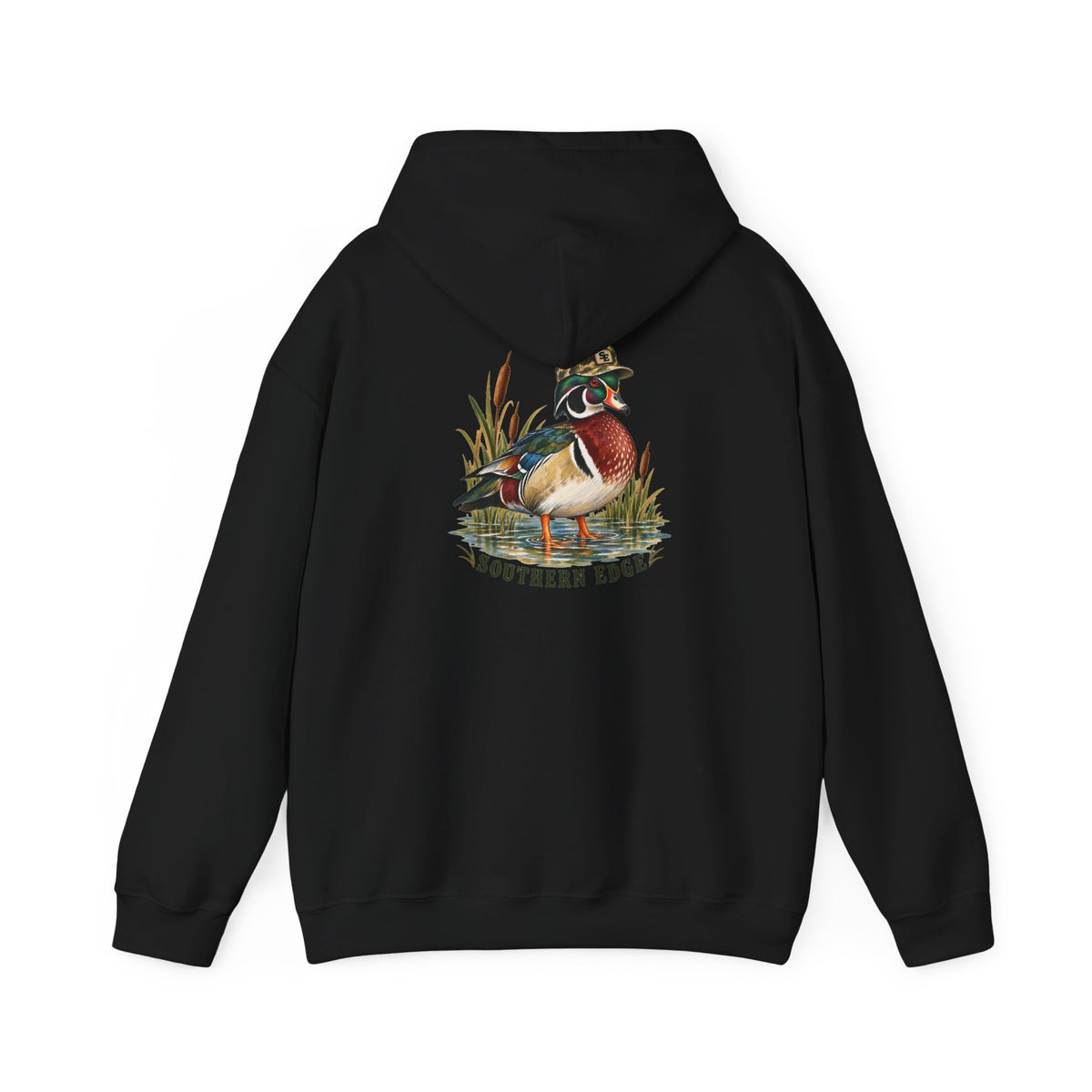 Hoodie — Vintage Cabin Campfire Graphic "Home Away"