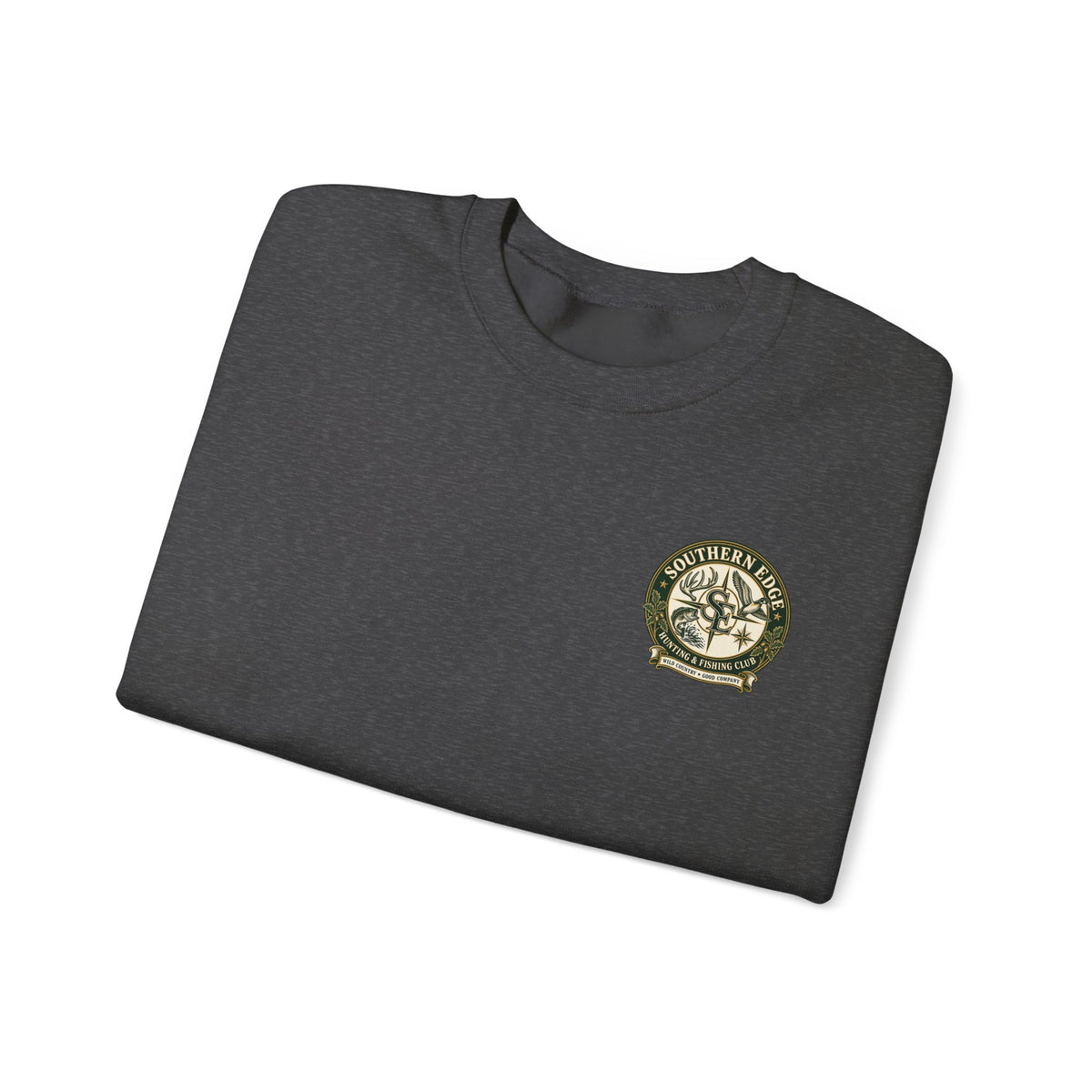 Hunting & Fishing Crewneck Sweatshirt — Southern Edge Club Logo