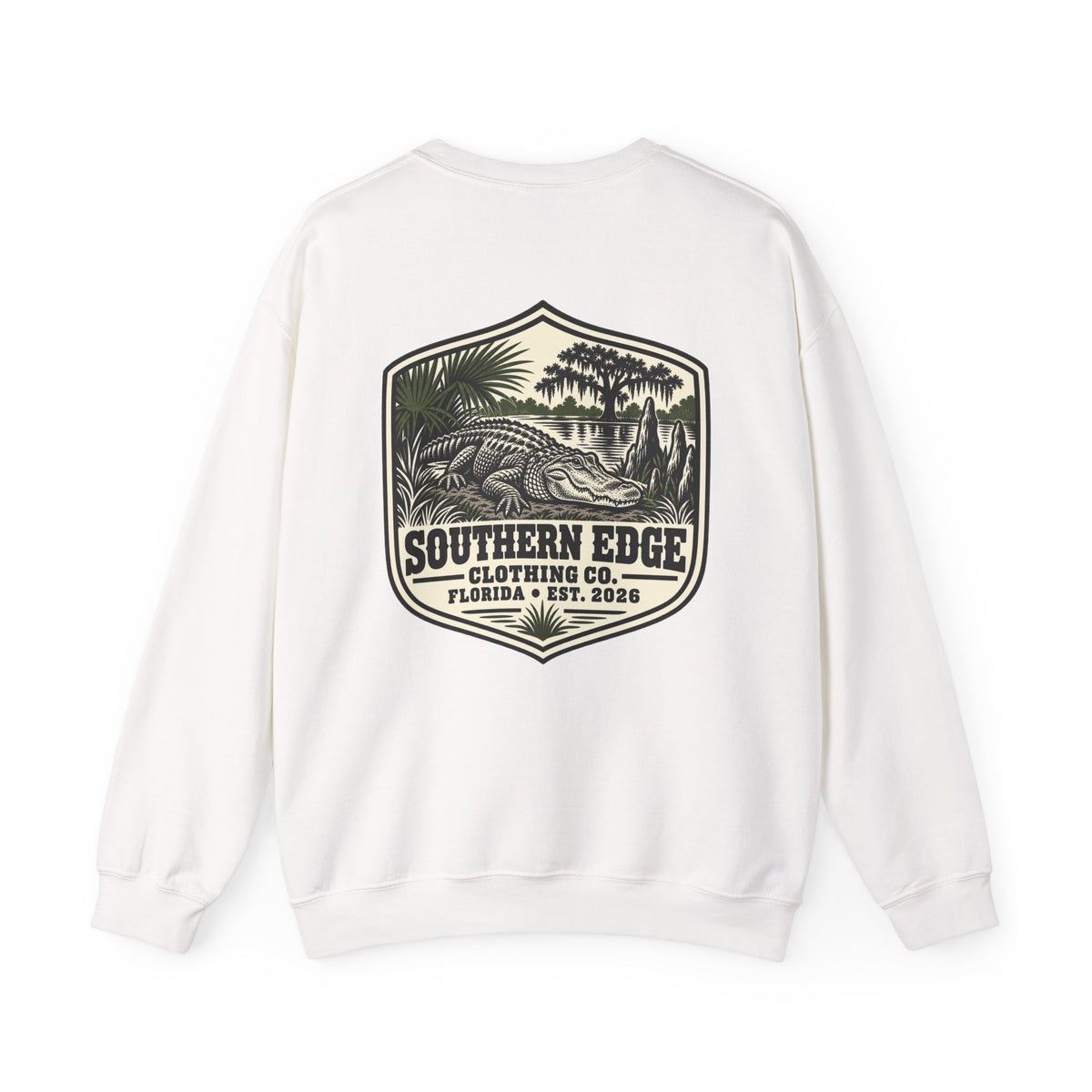 Rustic Mountain Cabin Crewneck Sweatshirt