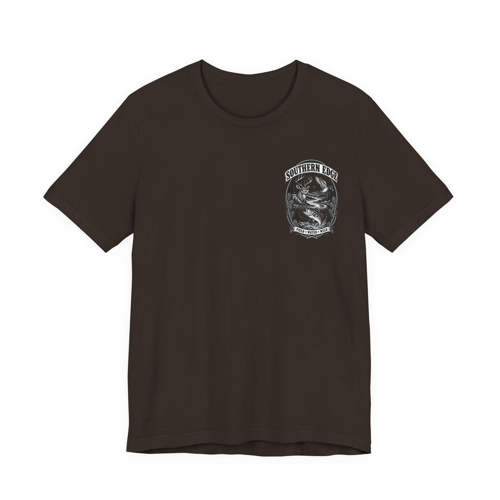Southern Born Fishing Skull Tee — Vintage Angler Short Sleeve Shirt
