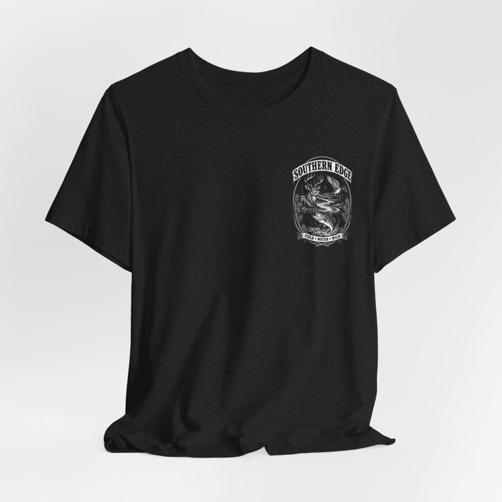 Southern Born Fishing Skull Tee — Vintage Angler Short Sleeve Shirt