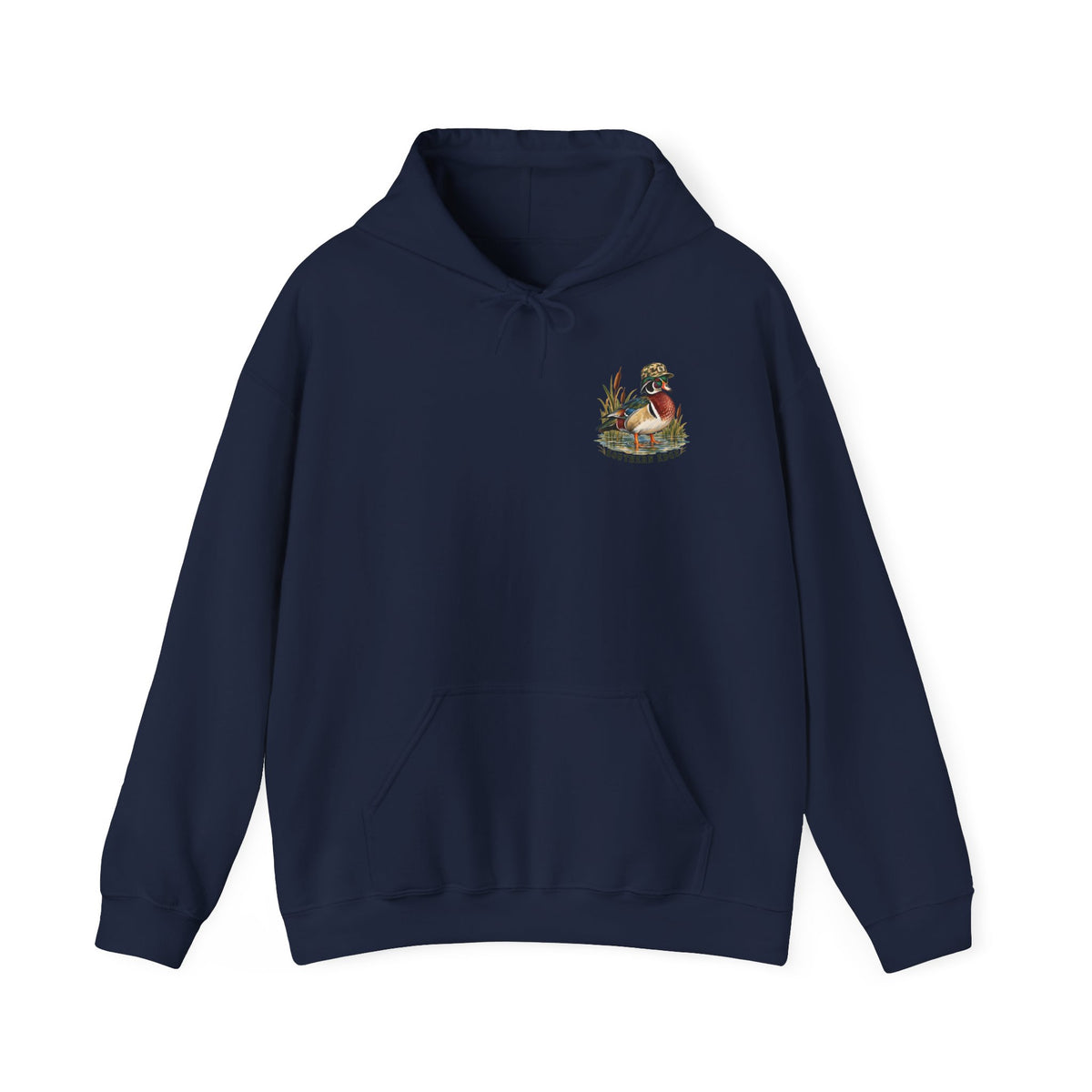Hoodie — Vintage Cabin Campfire Graphic "Home Away"