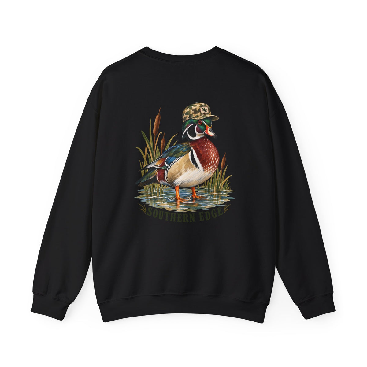 Duck Hunting Crewneck Sweatshirt - Vintage Mallard Design