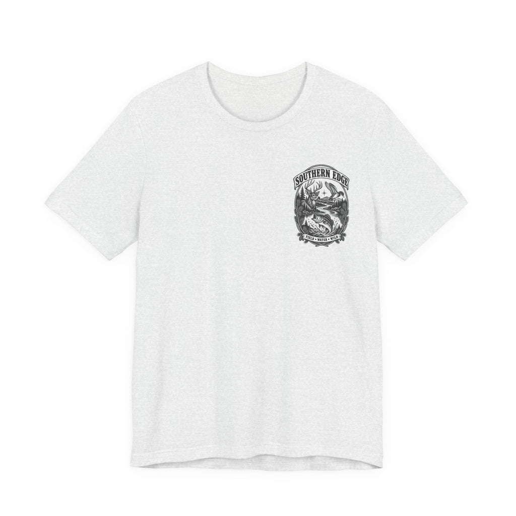 Southern Born Fishing Skull Tee — Vintage Angler Short Sleeve Shirt