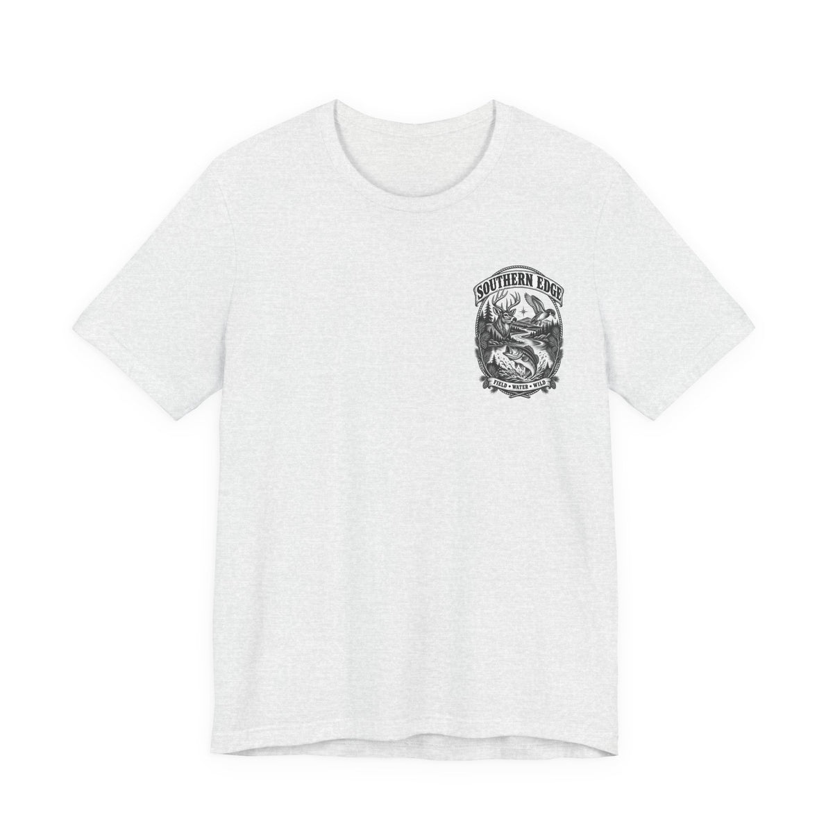 Southern Born Fishing Skull Tee — Vintage Angler Short Sleeve Shirt