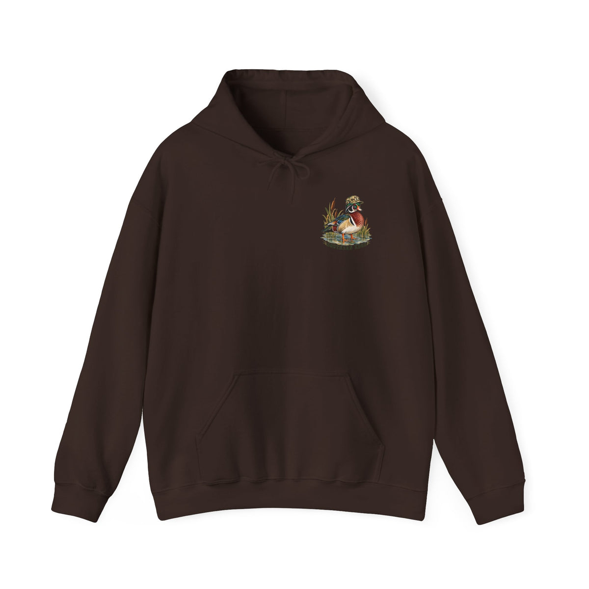Hoodie — Vintage Cabin Campfire Graphic "Home Away"