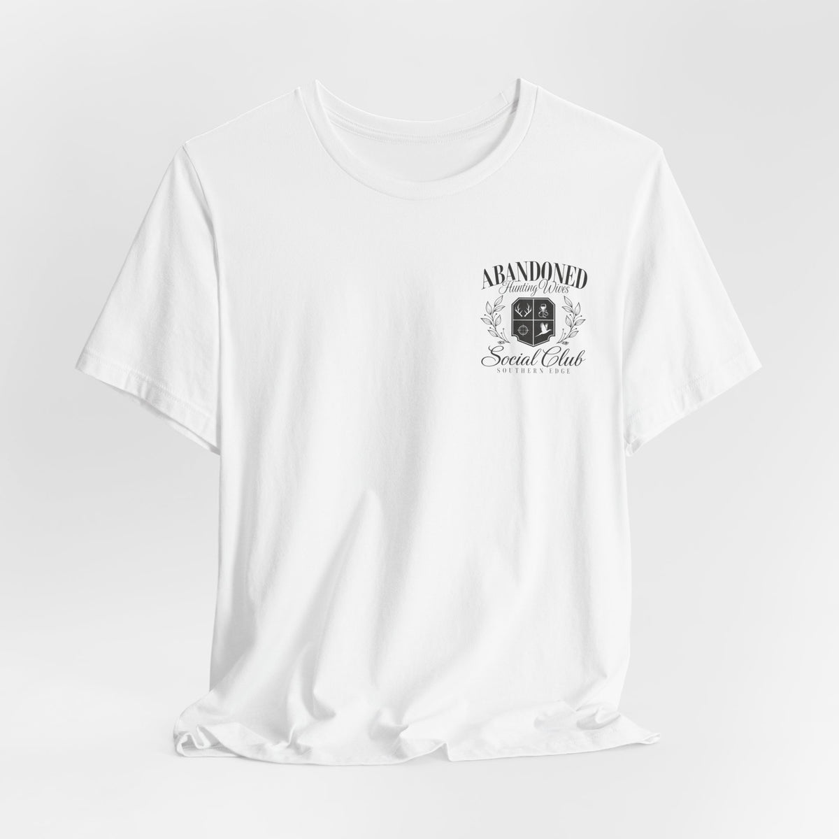 Abandoned Carnival Chest Tee — Vintage Haunted Theme Pocket T‑Shirt