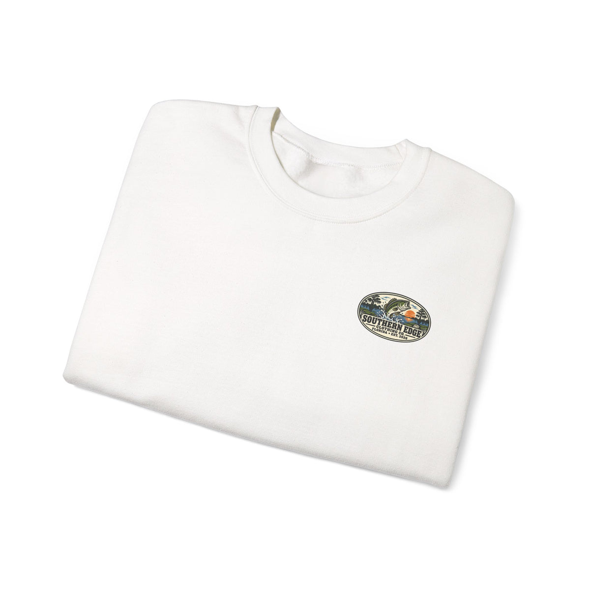 Vintage-Inspired Nature Badge Crewneck Sweatshirt