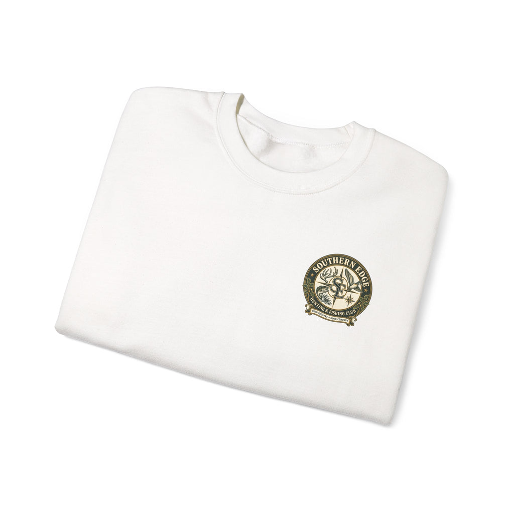 Hunting & Fishing Crewneck Sweatshirt — Southern Edge Club Logo
