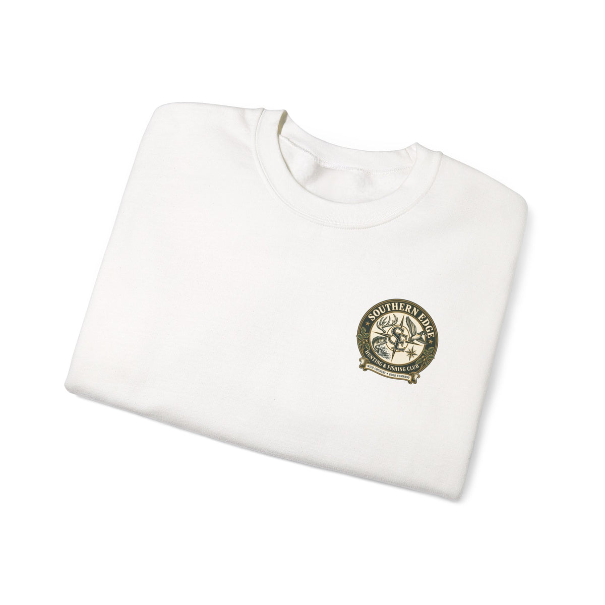 Hunting & Fishing Crewneck Sweatshirt — Southern Edge Club Logo